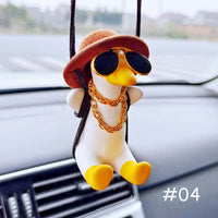 Swinging Duck Car Mirror Pendant
