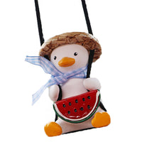 Swinging Duck Car Mirror Pendant
