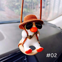 Swinging Duck Car Mirror Pendant