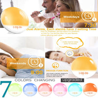 Gentle Sunrise/Sunset Sleep Aid Alarm Clock