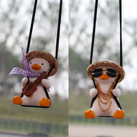 Swinging Duck Car Mirror Pendant