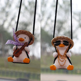 Swinging Duck Car Mirror Pendant