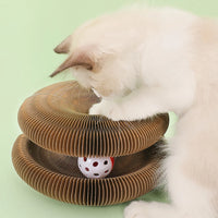 Self-Enveloping Cat Scratch Board Toy