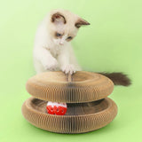 Self-Enveloping Cat Scratch Board Toy