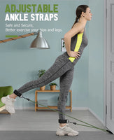 Rugged 200LB Resistance 5 Tube Band Set