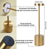 Stylish Modern Indoor/ Outdoor Rechargeable Table Lamp