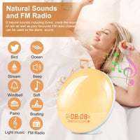 Gentle Sunrise/Sunset Sleep Aid Alarm Clock