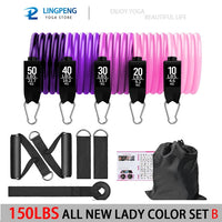 Rugged 200LB Resistance 5 Tube Band Set