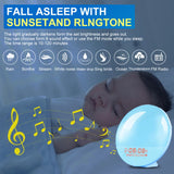 Gentle Sunrise/Sunset Sleep Aid Alarm Clock