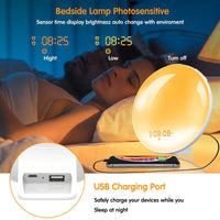 Gentle Sunrise/Sunset Sleep Aid Alarm Clock