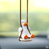 Swinging Duck Car Mirror Pendant