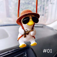 Swinging Duck Car Mirror Pendant