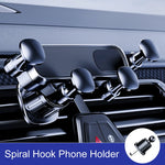 SEAMETAL Gravity Car Phone Holder Air Vent Telescopic Car Phone Mount 360-Degree Air Outlet Smartphone Support for 4.7-7 Inch