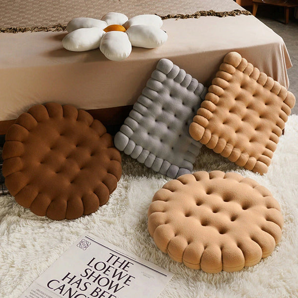  Cookie Biscuit Cushion Plush Pillows