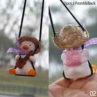 Swinging Duck Car Mirror Pendant