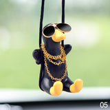 Swinging Duck Car Mirror Pendant