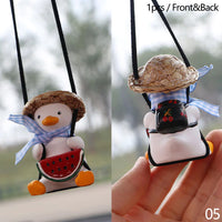 Swinging Duck Car Mirror Pendant
