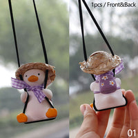 Swinging Duck Car Mirror Pendant