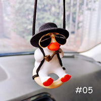 Swinging Duck Car Mirror Pendant