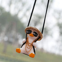 Swinging Duck Car Mirror Pendant
