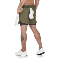 2 in 1 Quick Dry Gym & Running Shorts 