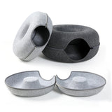 Interactive Donut Tunnel Cat Bed