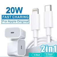 2 in 1 Fast Charger For iPhone