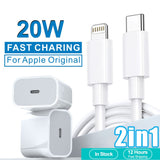 2 in 1 Fast Charger For iPhone