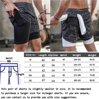 2 in 1 Quick Dry Gym & Running Shorts 