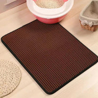 Waterproof Easy-Clean Cat Mat | Pet Litter Box Mat Non-Slip Sand Cat Pad Washable Bed Mat Clean Pad Products