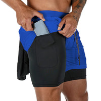 2 in 1 Quick Dry Gym & Running Shorts 