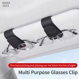 Multipurpose Leather Sunglasses Car Clip