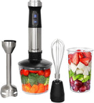 Megachef 4 In 1 Multipurpose Immersion Hand Blender With Speed Control And Accessories