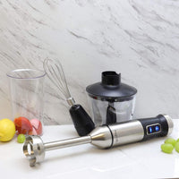 Megachef 4 In 1 Multipurpose Immersion Hand Blender With Speed Control And Accessories
