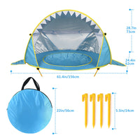 Baby Shark Pop Up Beach Pool & Tent