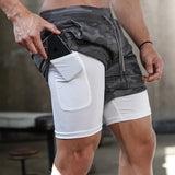 2 in 1 Quick Dry Gym & Running Shorts 
