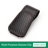 Multipurpose Leather Sunglasses Car Clip