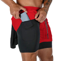 2 in 1 Quick Dry Gym & Running Shorts 