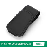 Multipurpose Leather Sunglasses Car Clip