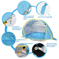 Baby Shark Pop Up Beach Pool & Tent