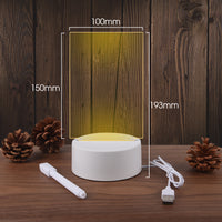 Note Board LED Night Lamp