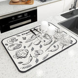Super Absorbtion Anti-Slip Countertop Drying Mat 