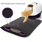 Waterproof Easy-Clean Cat Mat | Pet Litter Box Mat Non-Slip Sand Cat Pad Washable Bed Mat Clean Pad Products