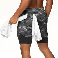2 in 1 Quick Dry Gym & Running Shorts 