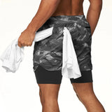 2 in 1 Quick Dry Gym & Running Shorts 