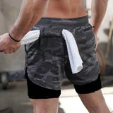 2 in 1 Quick Dry Gym & Running Shorts 