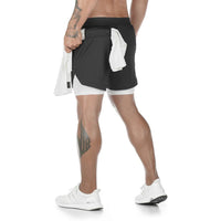 2 in 1 Quick Dry Gym & Running Shorts 