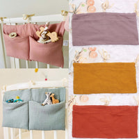 Soft Cotton Baby Crib Storage Bag