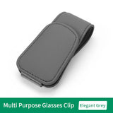 Multipurpose Leather Sunglasses Car Clip