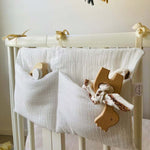 Soft Cotton Baby Crib Storage Bag